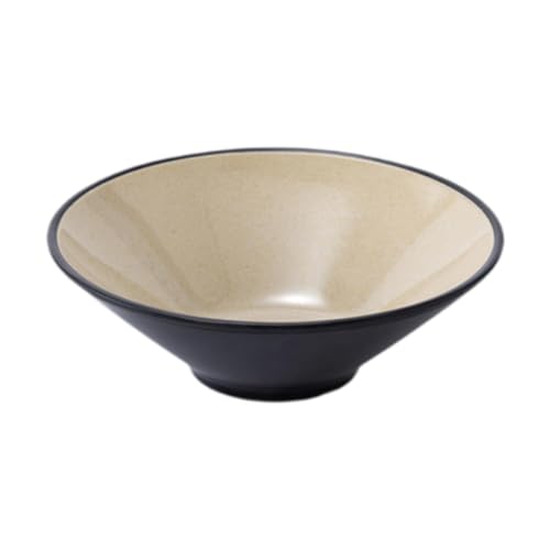 KESOTO Ensaladilla de Ramen ensaladera de 6.5 Pulgadas Estilo japonés para la Comida asiática Udon Fideos, Negro