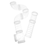 CORHAD Hamster Transparent DIY Rohrsystem Für Kleintiere Einfach Zusammenbaubar Erweiterbar Für Hamster Mäuse Ratten Externe Spielröhre Für Artgerechte Bewegung Und Mentale Stimulation