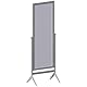 Vida Designs Nishano Rechteckiger Spiegel, volle Länge, freistehend, Holz, drehbar, für Schlafzimmer, Flur, Kommode, Grau