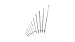 Panduit HBN3-T Harness Board Nail, Nickel Plated Steel, Hammered Into Harness Board, 3.00-Inch Length (200-Pack)
