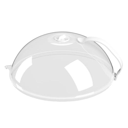 Microwave Splatter Cover, Microwave Plate Covers for Heating Food, High-Temp Resistance Oil Proof Anti-Gnat Visual Splash Guard for Cooker, 10.24 x 3.94 inches