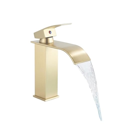 Mélangeur d'eau chaude et froide à commande unique pour lavabo de salle de bain