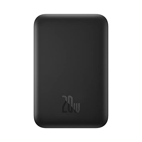Carregador Magnético Sem Fio Baseus Power Bank 6000mAh 20W Preto,Modelo PPCXW06