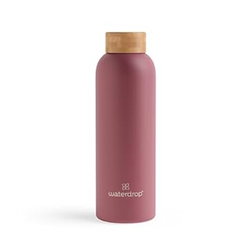 waterdrop® Borraccia Termica | Borraccia per acqua in acciaio 600ml | Thermos: mantiene il caldo per 24 ore e il freddo per 12 | Acciaio inox senza BPA | Sostenibile e Riutilizzabile