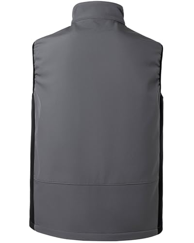 Chaleco softshell contra el frío para hombre con forro polar interior transpirable 3