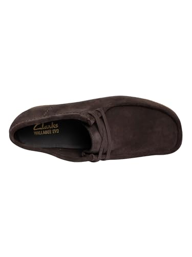 Image of Clarks Men's Wallabeeevo Derby, Dark Brown Suede, 12