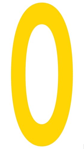 Mighty Line 0 Number Floor Markers Decal Stickers Tape, Large