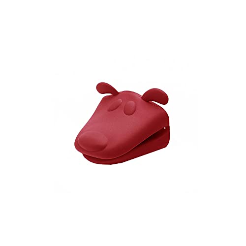 PEGADOR DE PANELA CACHORRO DE SILICONE VERMELHO / NIAZITEX