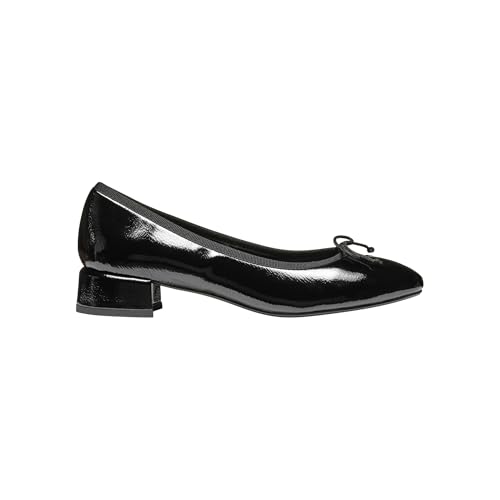 Geox D Floretia A chaussure plate femme en cuir noir souple