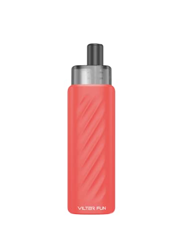 Vilter Fun Aspire Sigaretta Elettronica Con Filtro Per Svapo Di Guancia Senza Nicotina - Mini Pod Mod In Kit Completo Con Tiro Automatico, Batteria Integrata, Ricarica Rapida 50 Minuti (Dark Coral) - 3