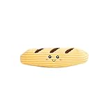 Puffy Crew Squeaky Dog Plush Toy, Bakery Bite_Stick Collection, 8'', for Small and Medium Dogs (Baguette, Small)