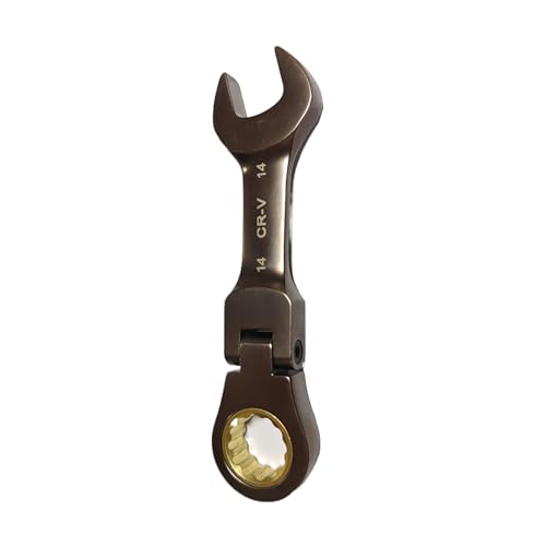 HUANGENG Llave de trinquete flexible de 8 a 19 mm, anillos de engranaje, combinación de trinquete, llave flexible para reparación