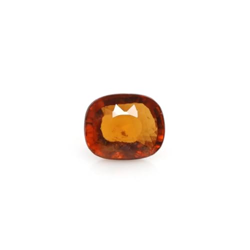 Hessonite naturelle taillée en coussin, gemme de 5,2 ct d'Afrique
