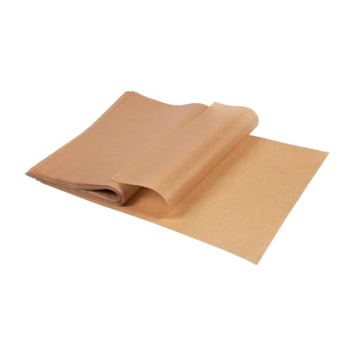 TOYANDONA 100 piezas Papel Horno Pergamino sin Blanquear para Hornear Antiadherente Resistente Alta Temperatura Uso Horno Microondas Frigorífico