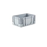  Provost Bac gerbable norme europe poignées fermées gris 50L - 60 x 40 x 27cm