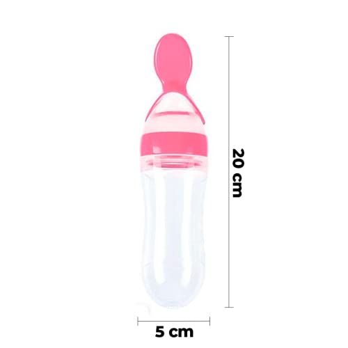 Colher Infantil Dosadora E Medidora De Silicone Sucção Para Bebês Macia Mamadeira Para Papinha, Leit