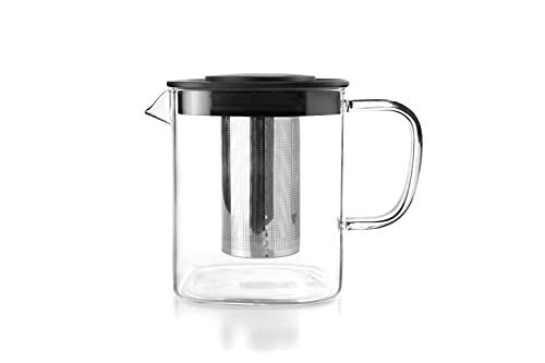 IBILI - Kocher mit Filter Square, 0,6 Liter, Borosilikatglas und Edelstahl 18/10