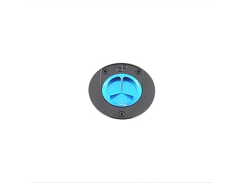 Bouchon de réservoir moto Lightech aluminium à vis bleu cobalt tuning