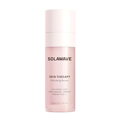 Solawave Wand Skin Therapy Activating Serum | Hyaluronic Acid and Peptides | Enhance Skincare Device Results | Hydrating Microcurrent Galvanic Current | Wrinkle Smoothing