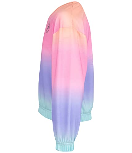 Converse Girl's Dropped Shoulder Hacci Crew (Big Kids)3