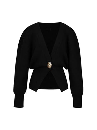 Women's Knitted Cardigan Jacket Trimmed Warm Street Sweater