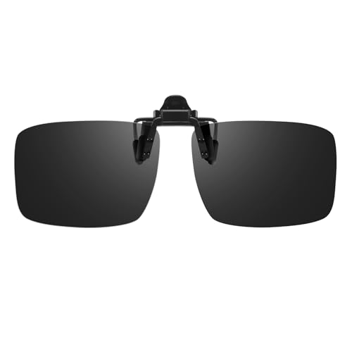 Trysee Clip on Sunglasses Over Prescription Glasses Polarized Flip Up Anti Glare Sunglasses UV400 Protection TS-CO-801