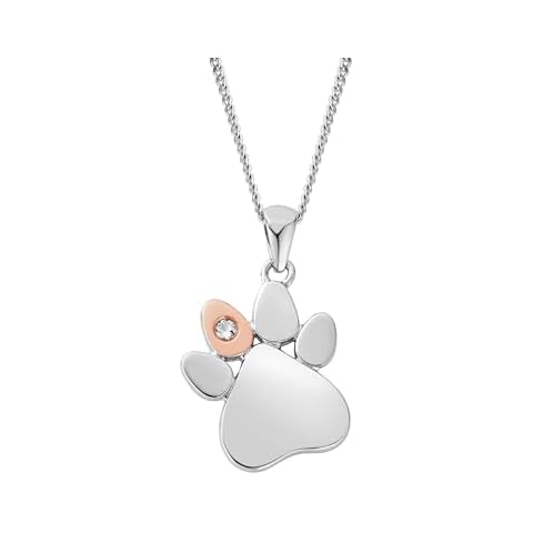 Clogau Paw Print White Topaz Pendant Cover