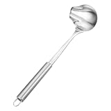 Et : cette louche est idéale pour vinaigrettes, sauces à dessert, chocolat et plus , cuillère de cuisine en acier inoxydable, louche en métal