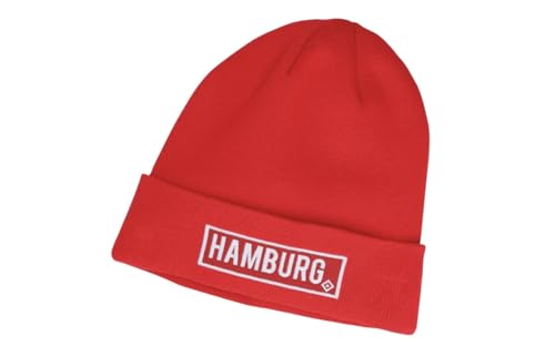 Bonnet d'hiver Hamburger SV rouge de style décontracté