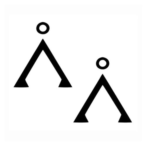 OMOZX Autocollants d'imitation Stargate Earth, décoration de Voiture, Autocollants imperméables en PVC, Noir/Blanc, 15cm x 12cm(Black)