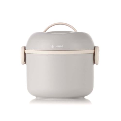 Jané Termo para Papilla 1 Litro, Mantiene hasta 12H Frio 6h Calor, Contenedor Interior Extraíble, Acero Inoxidable, Libre BPA, Beige