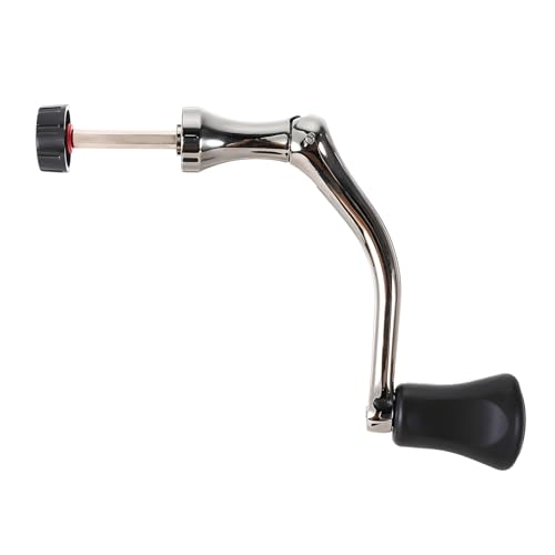 Trinkrittey 1Pcs Fishing Swivel Reel Handle Fishing Wheel Grasp All-Metal Rocker Grip Spin Crank Handle for Spin Reels Replacement Grip Parts Knob Tackle Wheel Arm Grips Part