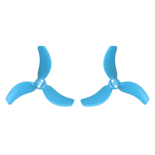 Hélices pour 2 avions : pièces de rechange légères de ventilateur d'aile bleu