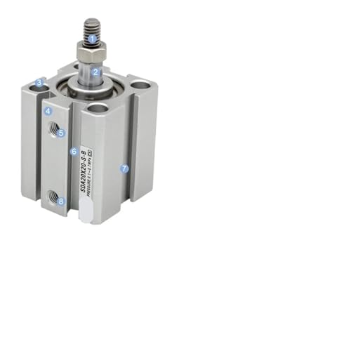 Vérin pneumatique compact double effet avec alésage 80 mm haute performance - 3