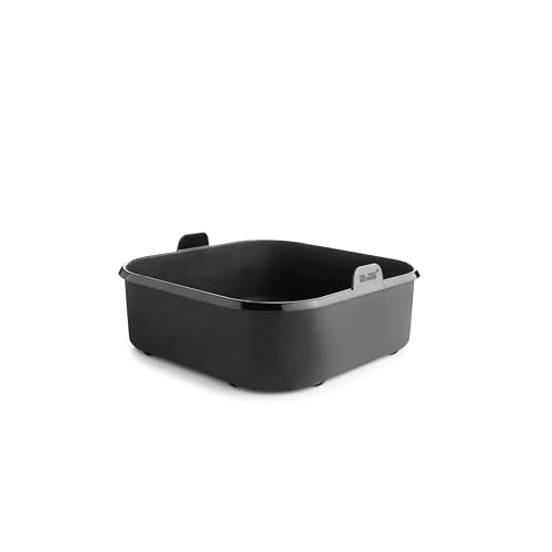 IBILI - Recipiente Cuadrado para Freidora de Aire - 20 x 20 x 7 cm - Fabricado en Silicona platino 100%