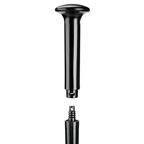 Image of mDesign Hidden Plunger and Brush Set for Toilet Bowl - Combo with Holder Caddy - Aura Collection - Black