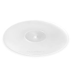 Fluance Acrylic Platter Mat for Turntables – Reduces Vibrations for Improved Sound Clarity for Vinyl Record Playback, Antistatic, Precision Machined, Compatible with 12″ Record Players (PM50) - Les Beatles, Paul McCartney, John Lennon, RIngo Starr, George Harrison
