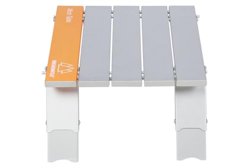 MOUNTAIN SUMMIT GEAR Mesa de Camping Plegable Portátil MSG-TBL Aluminio Plateado Cuadrada Micro miniatura 6