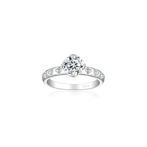 Elspeth 925 Sterling Silver Engagement Ring for Women Oval/Radiant/Pear/Cushion/Princess/RoundCut Cubic Zirconia Promise Ring Size 4-10