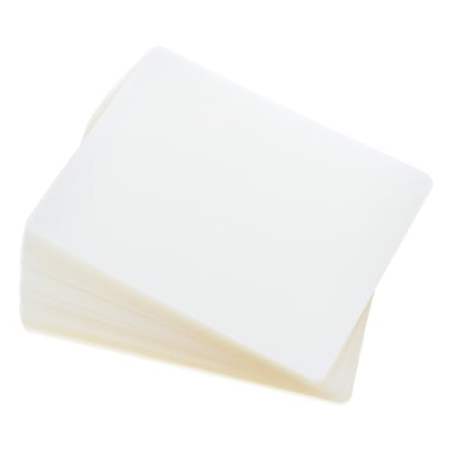 LALAFINA 100pcs Protective Photo Film Laminating Sheets Plastic Sheets Thermal Lamination Pouches
