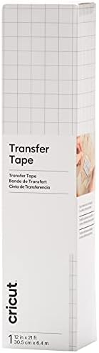 Cricut Transfer Tape - 1ft x 21ft - Easy Transfer Adhesive Sheet for Vinyl Projects - Compatible with Most Vinyl Types - Clear