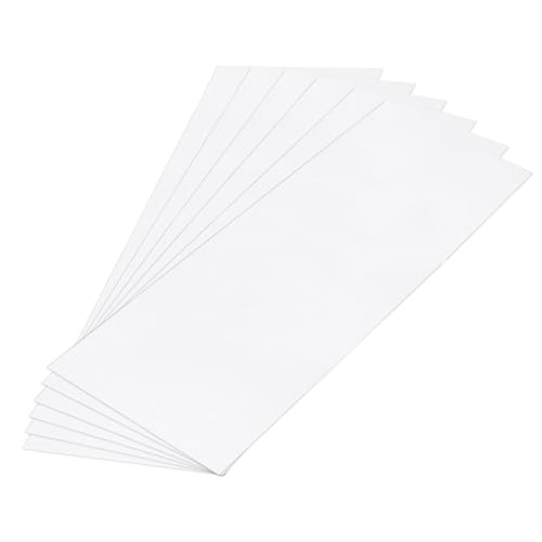 Image of MECCANIXITY ABS Plastic Sheet 36 Inch x 12 Inch x 0.06 Inch ABS Styrene Sheets for Building Model DIY Crafts Panel White 6 Pcs
