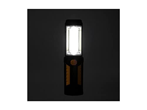 Home Zone ES06462V 10,000 Lumen LED Dual Head Work Lamp with Adjustable Tripod Stand and Included Inspection Flashlight, Black - Image 5