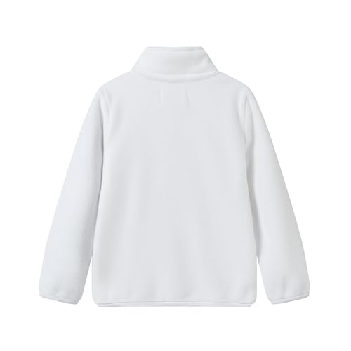 LittleSpring Boys Girls Lightweight Fleece Jackets Zip Up Solid Color 2-10 Years2
