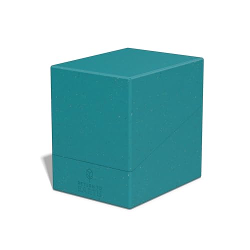 Image of Ultimate Guard RTE Boulder 133+, Deck Case for 133 Double-Sleeved TCG Cards, Petrol, 87% Renewable, Made in Germany, Secure & Durable Storage