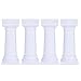 Yardwe 4Pcs Mini Pilastro Romano Colonna Greca Statua Ionica Pilastro Corinzio Multi- Strato di Supporto per Torta Candela Candelare Stand per Decorazione Del Tavolo da Matrimonio