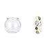 Baoblaze Wall Mirror Tank for Living Room Corridor Entryway Hallway A Small Round Ornament Aquarium Bowl Vase for Small Home Decors Plants