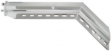 United Pacific 10649 Colgador con solapa de barro, 30 pulgadas, cromado, 45 grados en ángulo resistente, patrón de pernos de 1 1/8 pulgadas