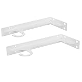 NIYANGLE Soporte para Estante de Armario con Gancho 16 Pulgadas Blanco, Adecuado para