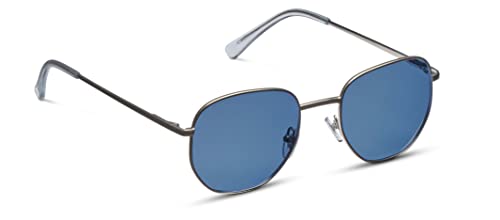 Image of Peepers by PeeperSpecs Positano Bifocal Sunglasses Aviator, Black, 1.50 + 1.5